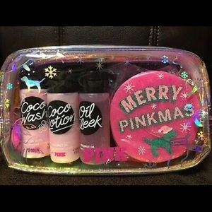 Merry pinkmas bath set